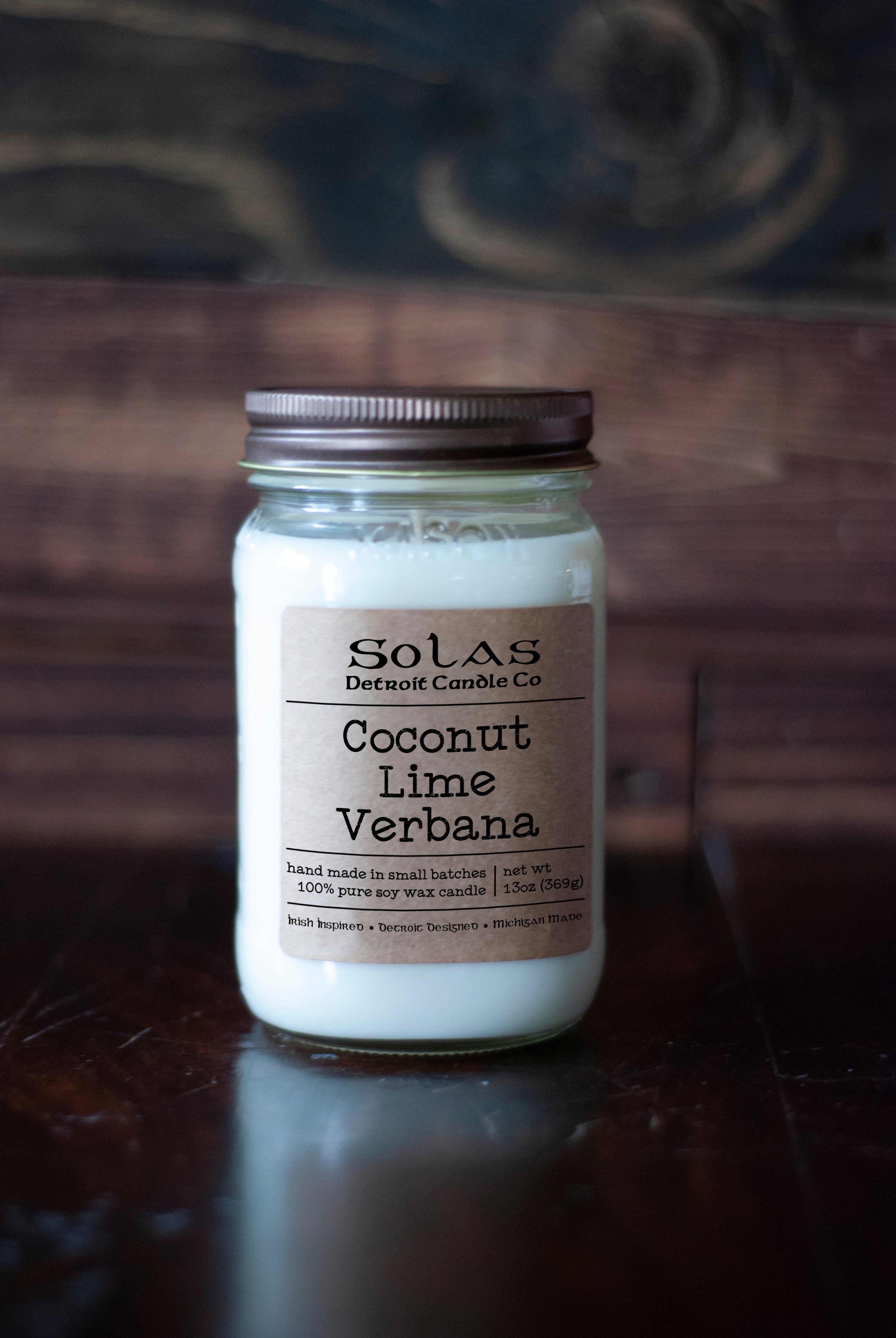 Coconut Lime Verbana Mason Jar